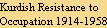 Kurdish Resistance to 
Occupation 1914-1958